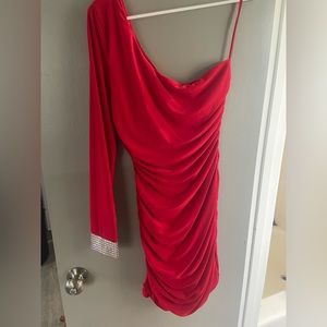 One shoulder dress